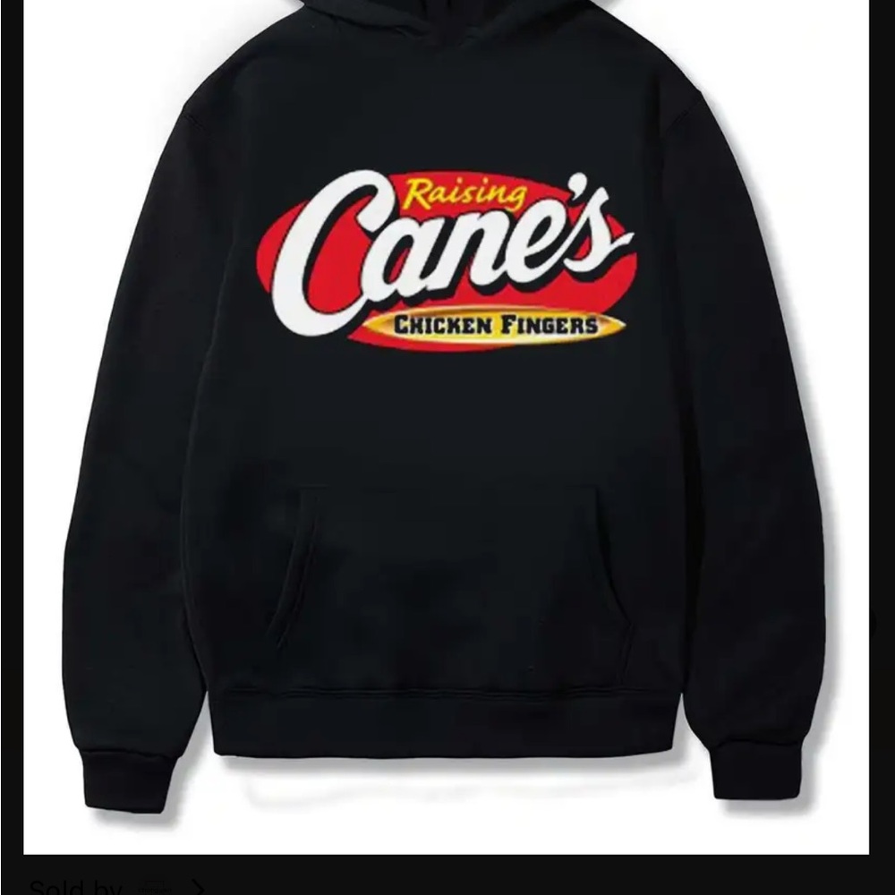 Raising Cane’s Large Black Hoodie Sweater
